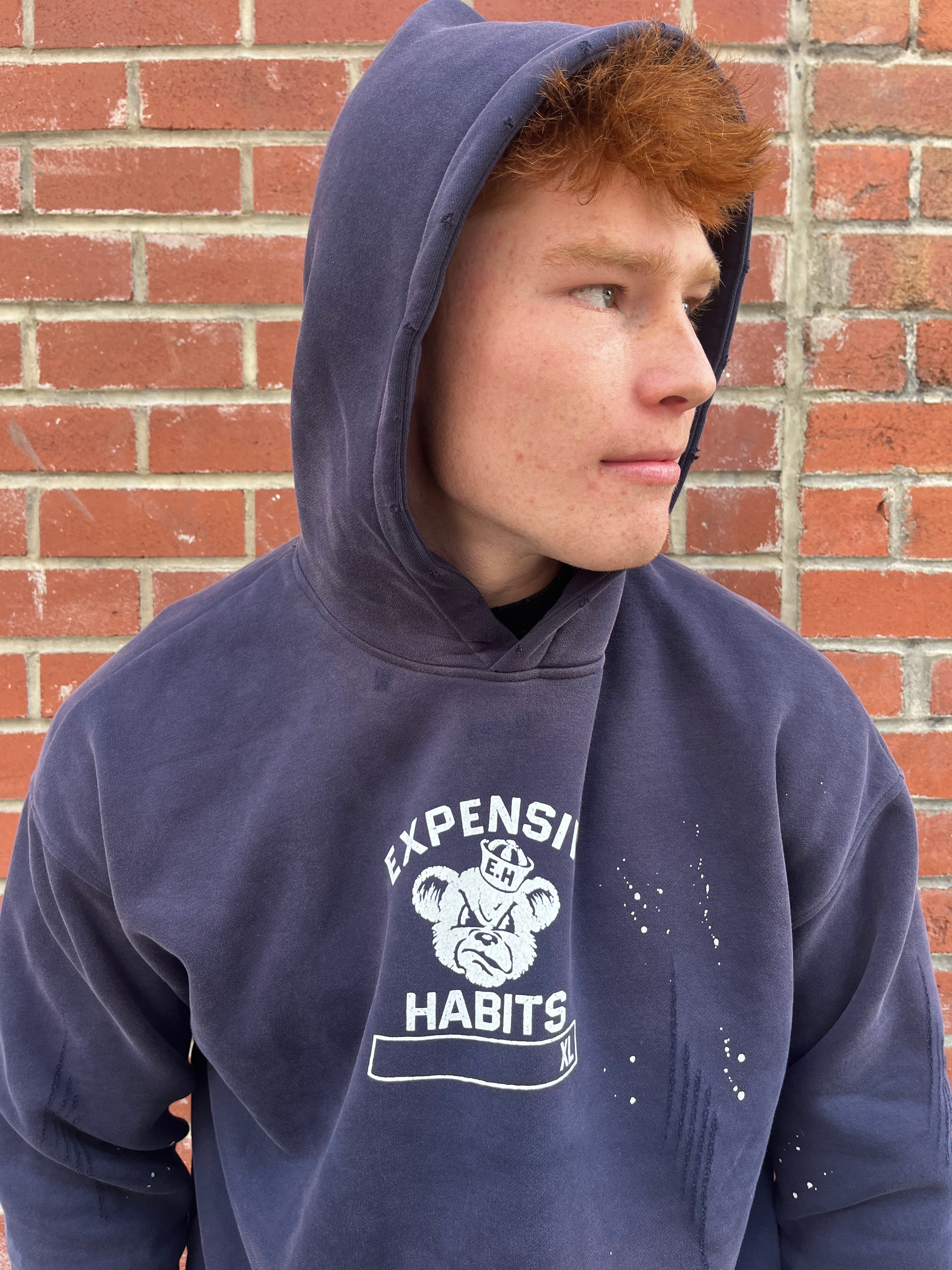 E.H College Hoodie navy