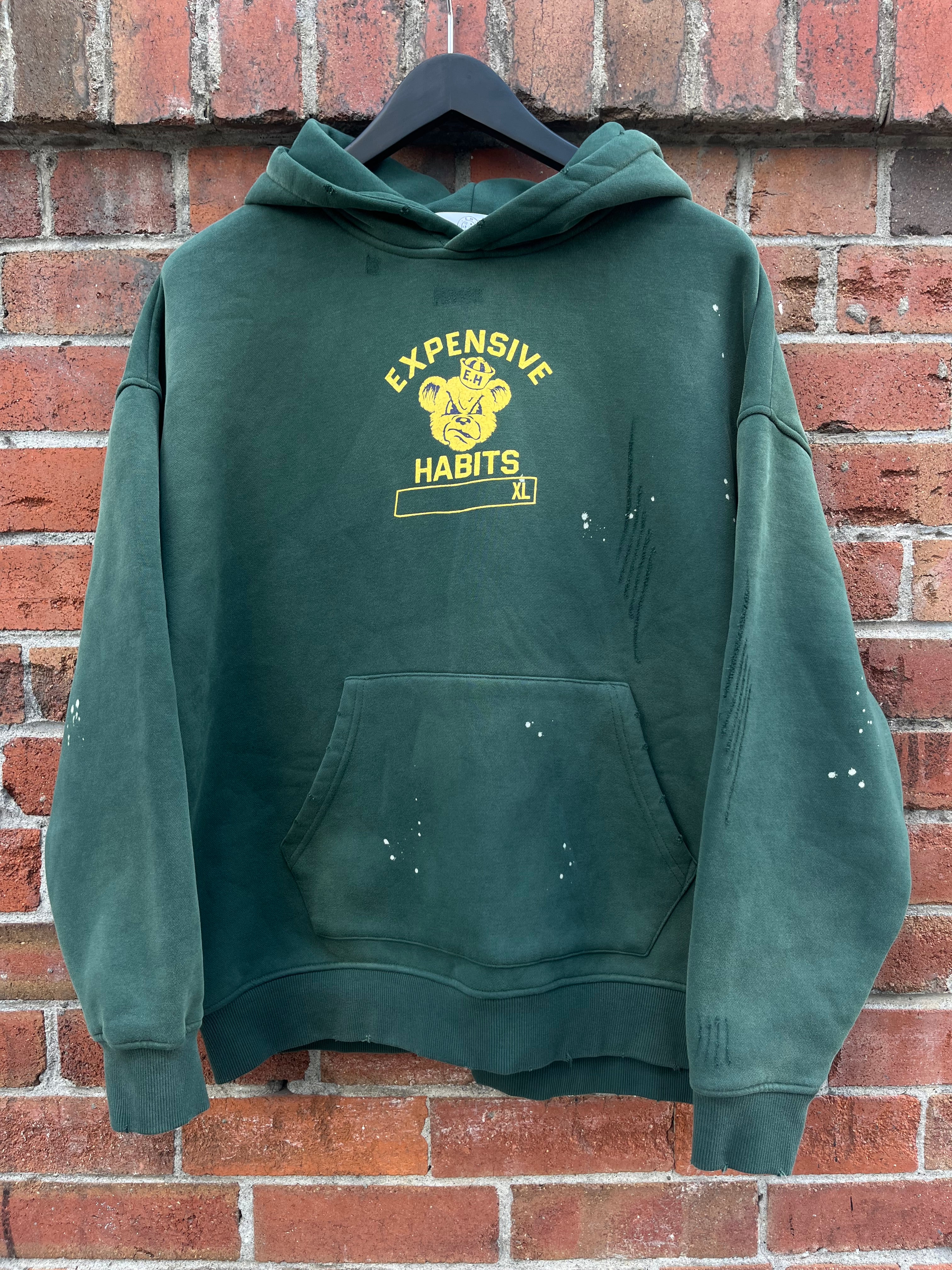 E.H College Hoodie green