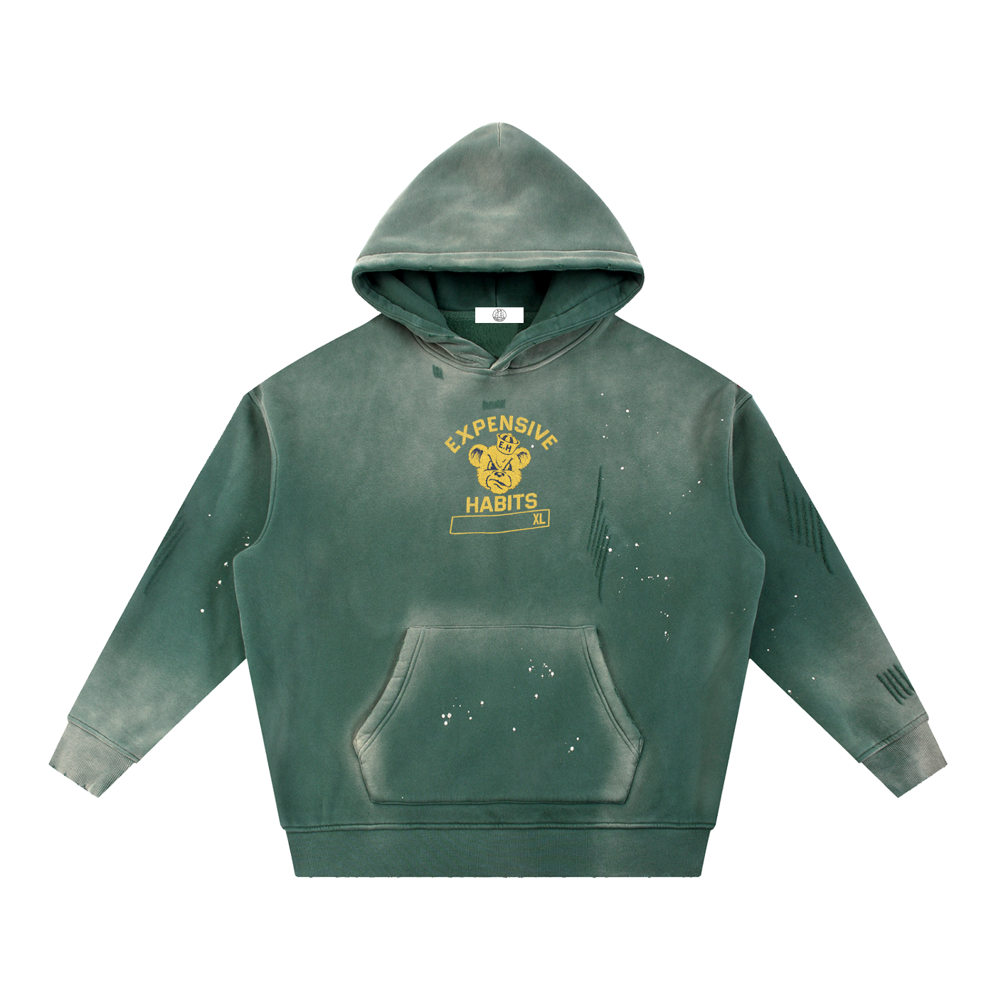 E.H College Hoodie green